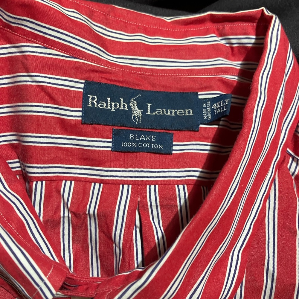 Ralph Lauren Red Striped Shirt